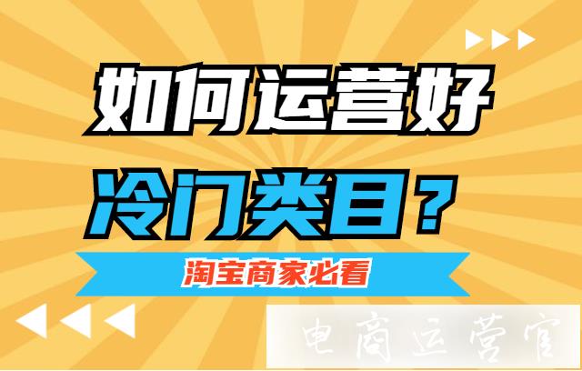 淘寶冷門類目該如何運(yùn)營?冷門類目的優(yōu)勢在哪里?